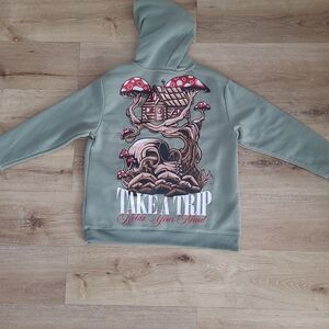 Graphic Hoodie with Mushroom Design